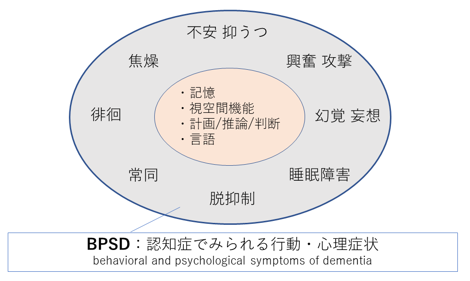 BPSD：認知症で見られる行動・症状